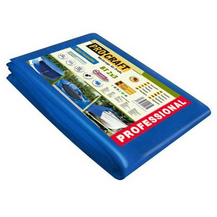 Plachta Procraft BT6x10 50g/m2 nepromokavá s oky 6x10m modrá | BT6x10 BT6x10