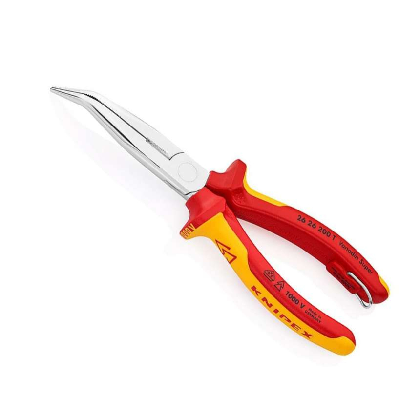 Půlkulaté kleště s břity (zobákovité) Knipex 26 26 200 T - 1000V. Chromováno