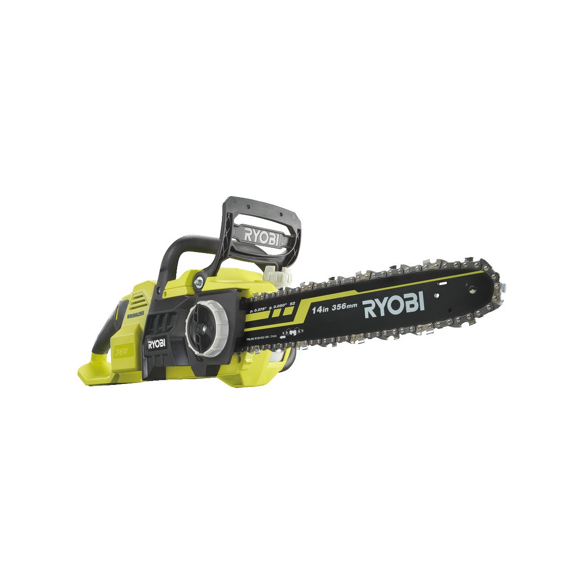 Ryobi RY36CSX35A-0 aku 36V bezuhlíková řetězová pila (bez baterie a nabíječky) 5133004595