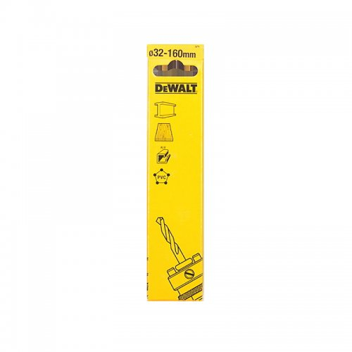 SDS-Plus 32-160mm upínací trn + středový vrták pro bimetalové korunky DeWALT DT8108 DT8108