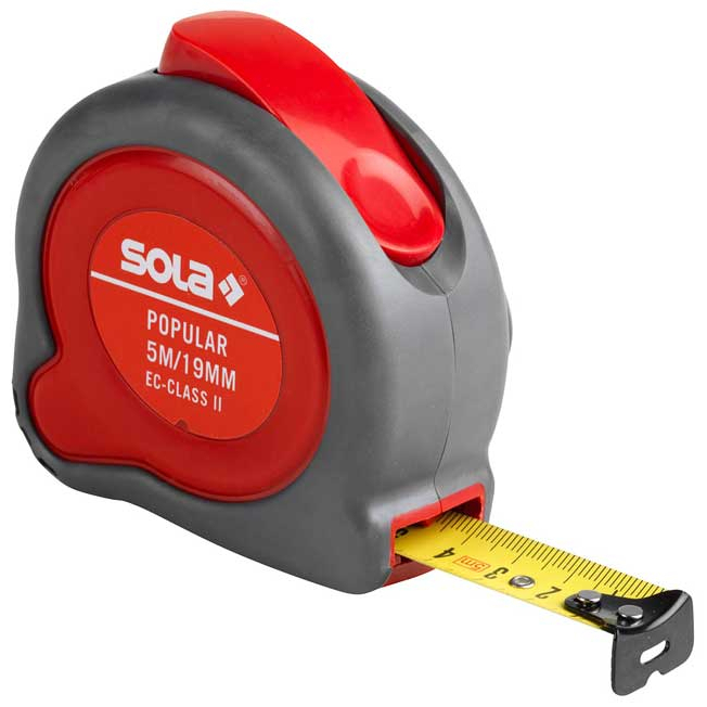 SOLA - Popular PP 5 - Svinovací metr 5m x 19mm 50024301