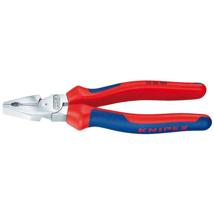 Silové kombinované kleště 200 mm. KNIPEX 02 05 200 - chromováno