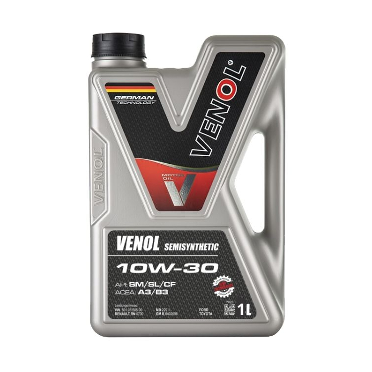 Venol POLOSYNTETICKÝ MOTOROVÝ OLEJ 10W-30 V10W30SS1