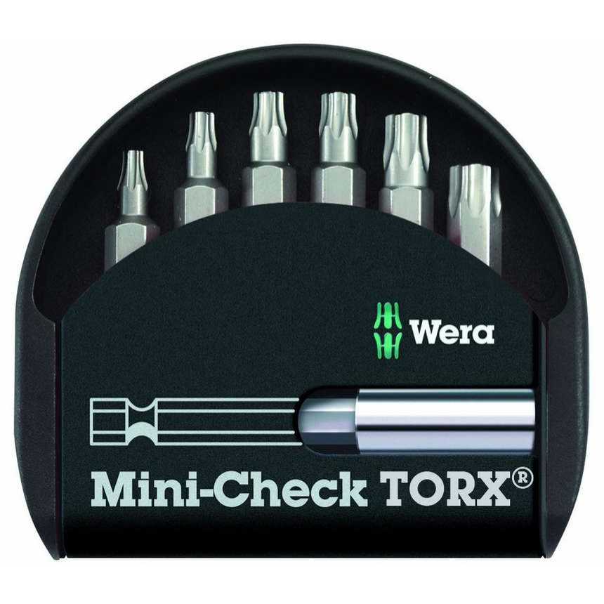 Wera 056294 Houževnaté bity Bit-Check 7 TX Universal 1 s držákem 893/4/1 K (Sada 7 dílů) 05056294001