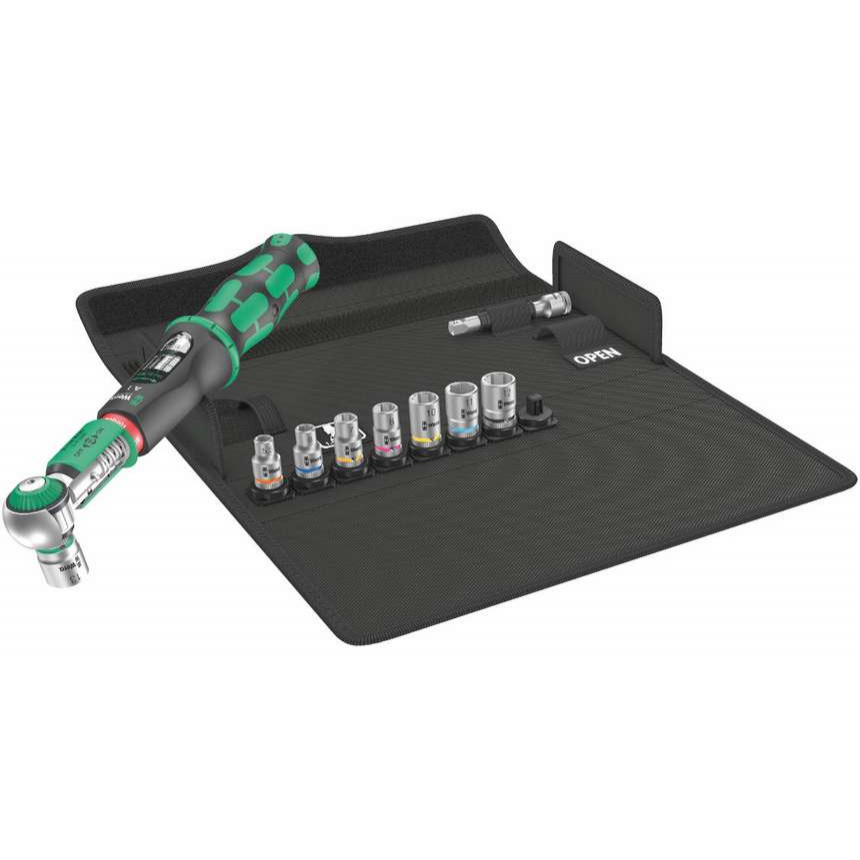 Wera 075830 Momentový klíč 1/4" Safe-Torque A 1 Set 1 (2 ÷ 12 Nm) [Sada 10 dílů] 05075830001